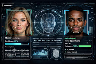 create ai face detection recognition and tracking system for your application