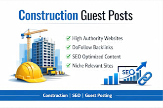 publish construction guest posts, SEO for your website