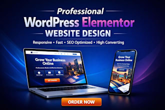 elementor pro, elementor website, elementor wordpress, wordpress website design