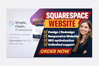 design, redesign, or fix your squarespace website