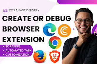 create, modify and fix chrome extensions or firefox browser plugins automation