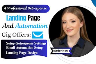 create getresponse landing page email marketing automation workflow sales funnel