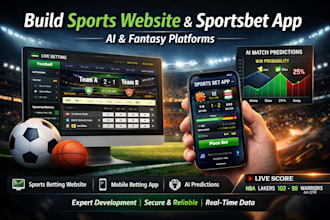 build sports website, sportsbet app, sport bet ai and fantasy sports platform