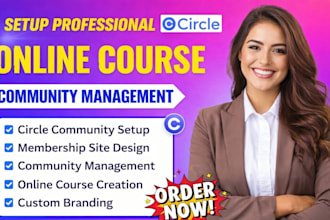circle online community, circle course upload, circle course community