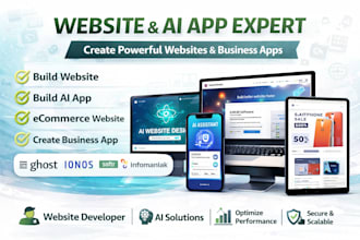 build ai ghost ionos prestashop softr infomaniak framer website design expert