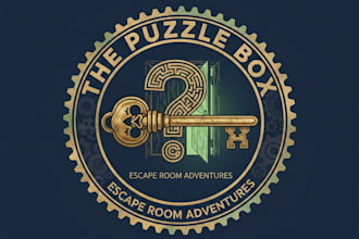 design a unique and eye catching escape room logo