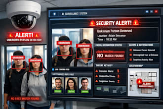 do real time ai surveillance system with face and object detection