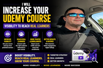 increase your udemy course or online course visibility to reach real learners