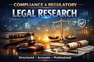 provide compliance and regulatory legal research