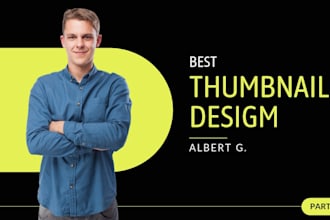 design a high CTR and user engaging  youtube thumbnail