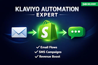 set up klaviyo email and SMS automation for shopify stores