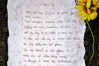 write anything in beautiful neat handwriting