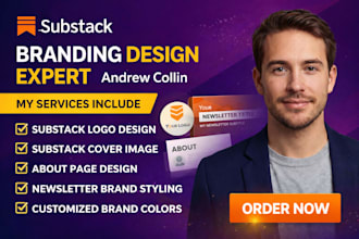 design substack logo substack branding substack cover image substack about page