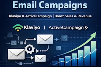 create converting email campaigns, email automation with klaviyo