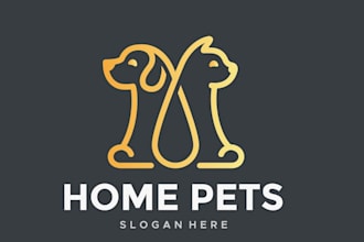 do awesome pet logo for your business