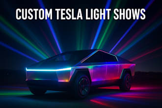 do custom tesla light show for tesla model s, 3, x, y