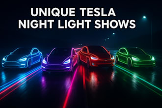 program creative light show for tesla model s, 3, x, y and cybertruck
