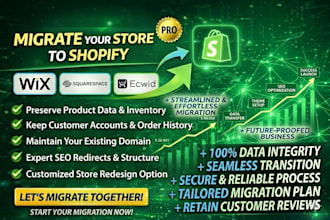 migrate your store to shopify from wix squarespace or ecwid