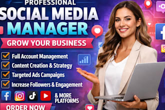 be your social media marketing manager social media post social media manager