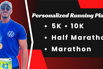 create a personalized running training plan for 5k, 10k, or marathon