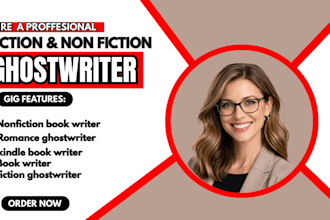 be fiction and no fiction ghostwriter