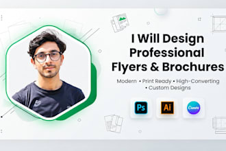 design a professional real estate flyer or property brochure