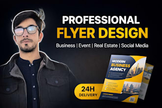 design a professional real estate flyer or property brochure