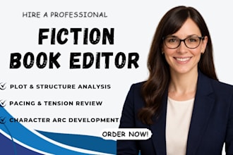 do developmental editing and fiction book editing for authors