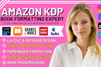 do book formatting, kdp ebook formatting, kindle formatting, book layout design