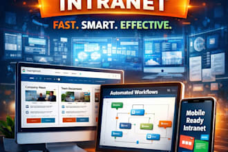 create private professional, custom website portal for your business and company