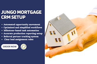 setup jungo mortgage CRM pipeline optimization and automation for loan officers