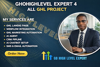 gohighlevel expert, ghl landing page ghl website design, ghl sales funnel, forms