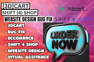 customize 3dcart or redesign shift4shop ecommerce store
