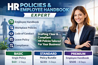 draft professional HR policies and employee handbook
