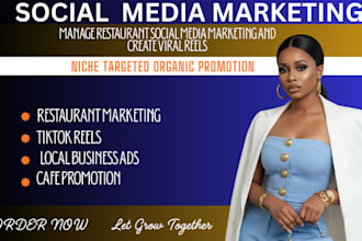 manage restaurant social media marketing and create viral reel