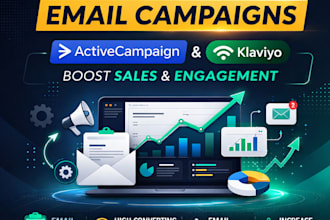 email campaigns, email automations, email marketing with klaviyo