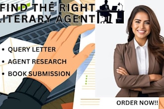 find literary agents and write or edit your query letter