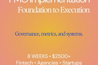 implement a pmo system for your fintech, agency or startup