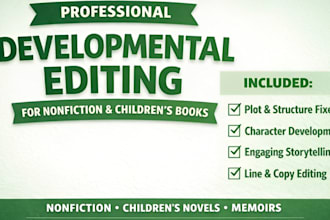 professionally edit nonfiction and children books