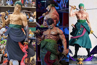 3d print and paint custom action figure miniature in resin printing