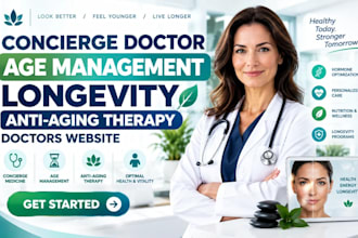 build concierge doctor age management longevity  therapy website