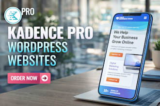 design a wordpress website kadence, kadence blocks, gutenberg blocks