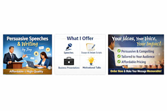 write your persuasive speech