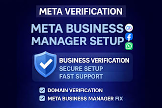 do meta verification and meta business manager setup, whatsapp api