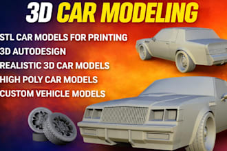 create printable 3d car models and rc car shells for resin and fdm printing
