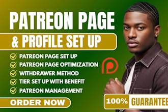 create patreon profile patreon page design for patreon setup patreon promotion