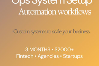 build scalable operations and automation systems
