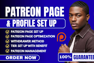 optimize patreon profile patreon page design page management patreon promotion