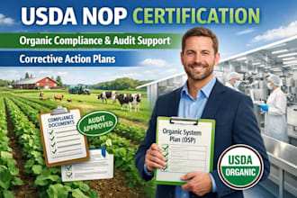 fix usda nop non compliance issues and prepare corrective action plan