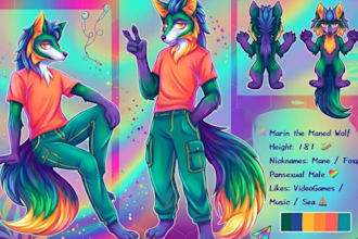 fursona ref sheet furry reference sheet anthro ref sheet furry ref sheet nsfw oc